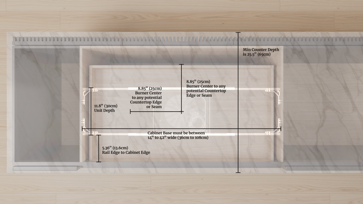 1 Burner Invisible Cooktop