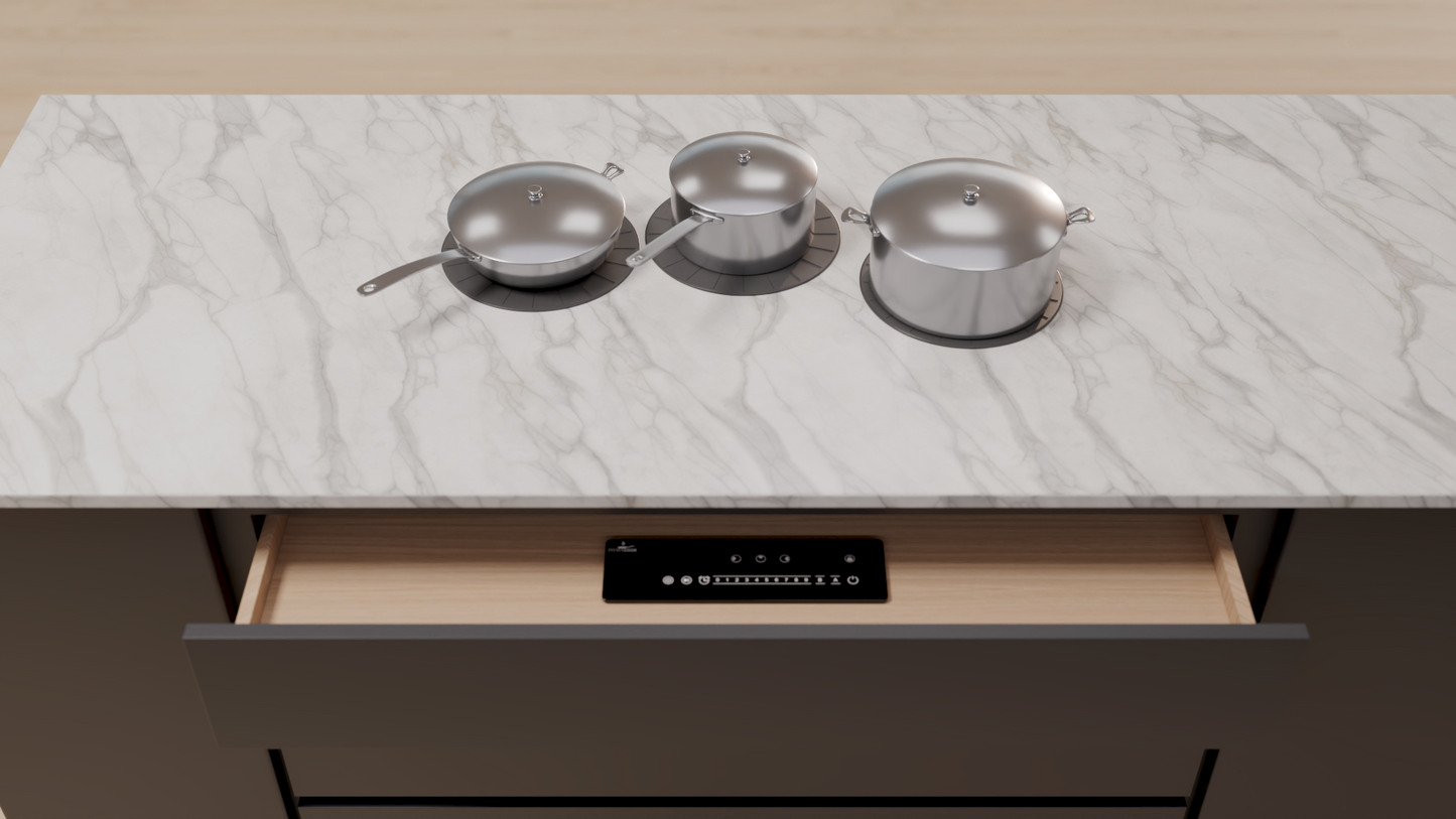 3 Burner Invisible Cooktop