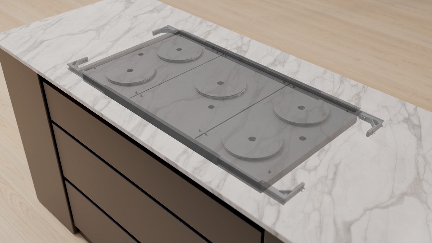 5 Burner Invisible Cooktop