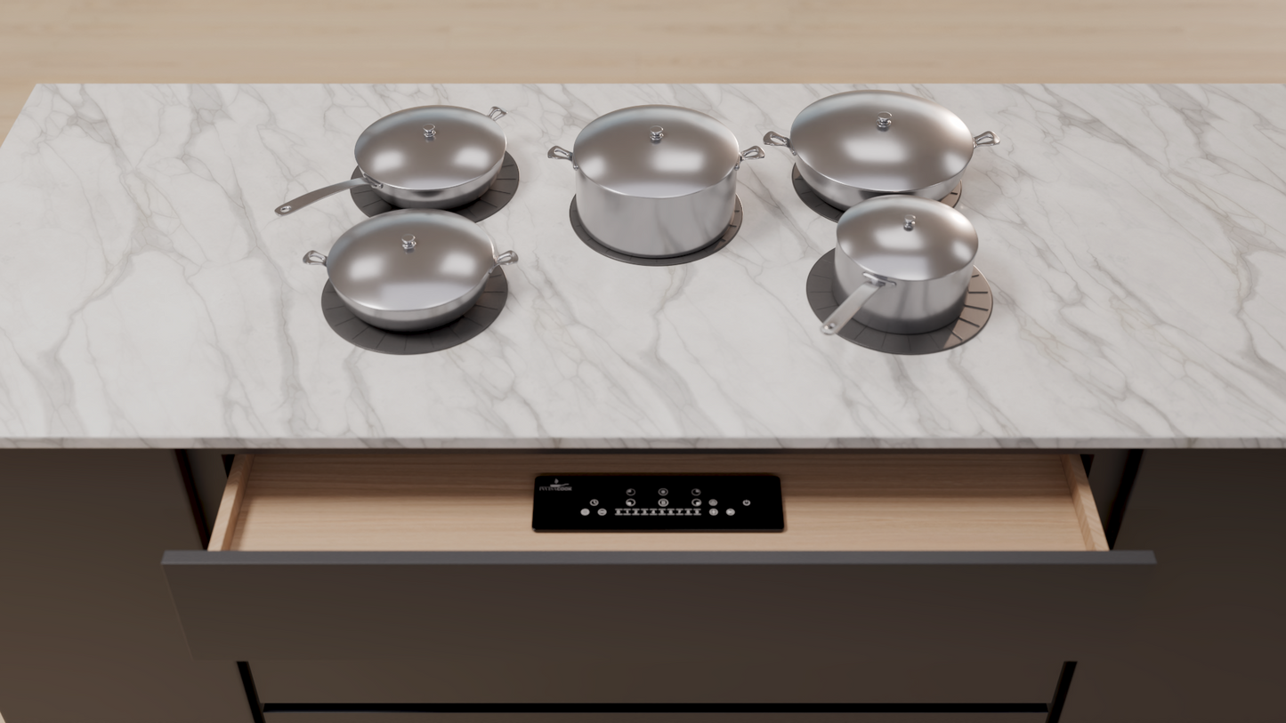 5 Burner Invisible Cooktop