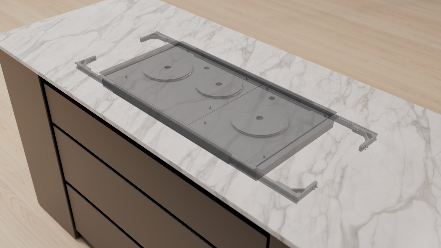 3 Burner Invisible Cooktop