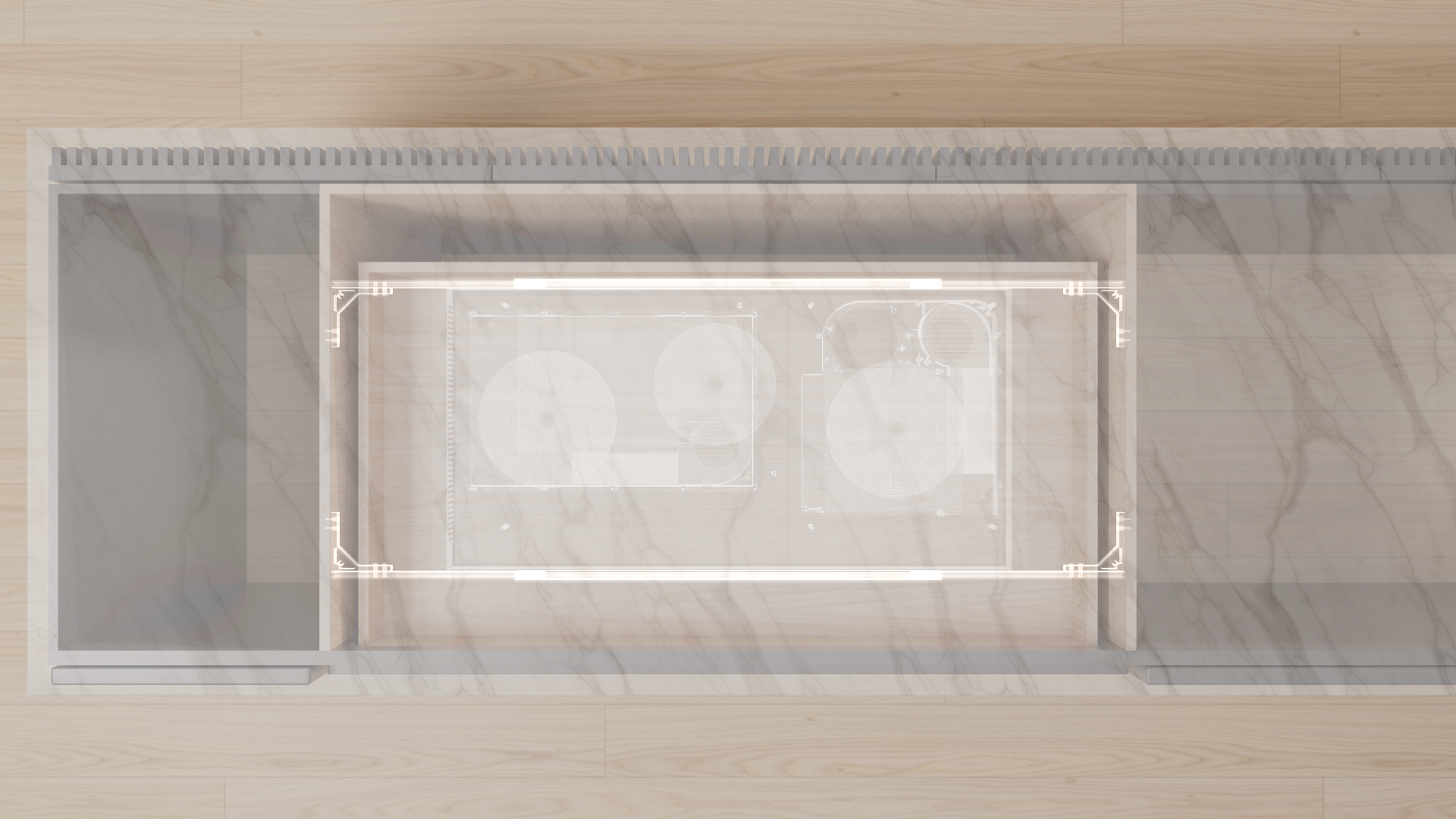 Invisible Rangetops 3 Burner Invisible Cooktop – Invisible Induction