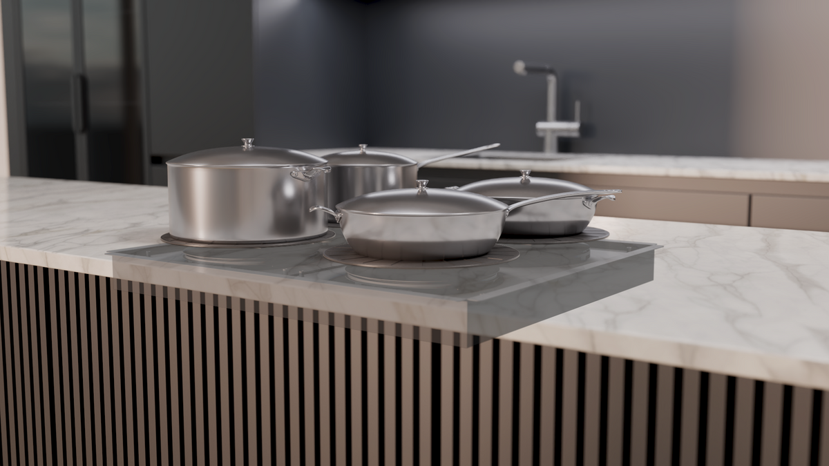4 Burner Invisible Cooktop – Invisible Induction