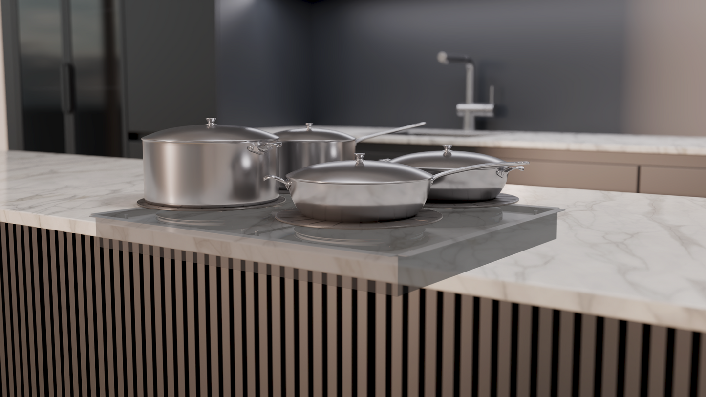 4 Burner Invisible Cooktop