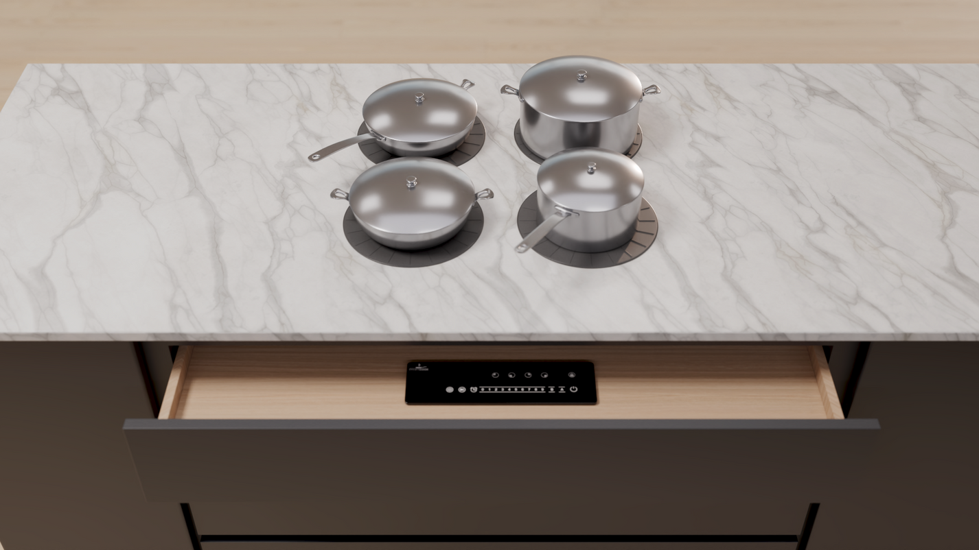 4 Burner Invisible Cooktop – Invisible Induction