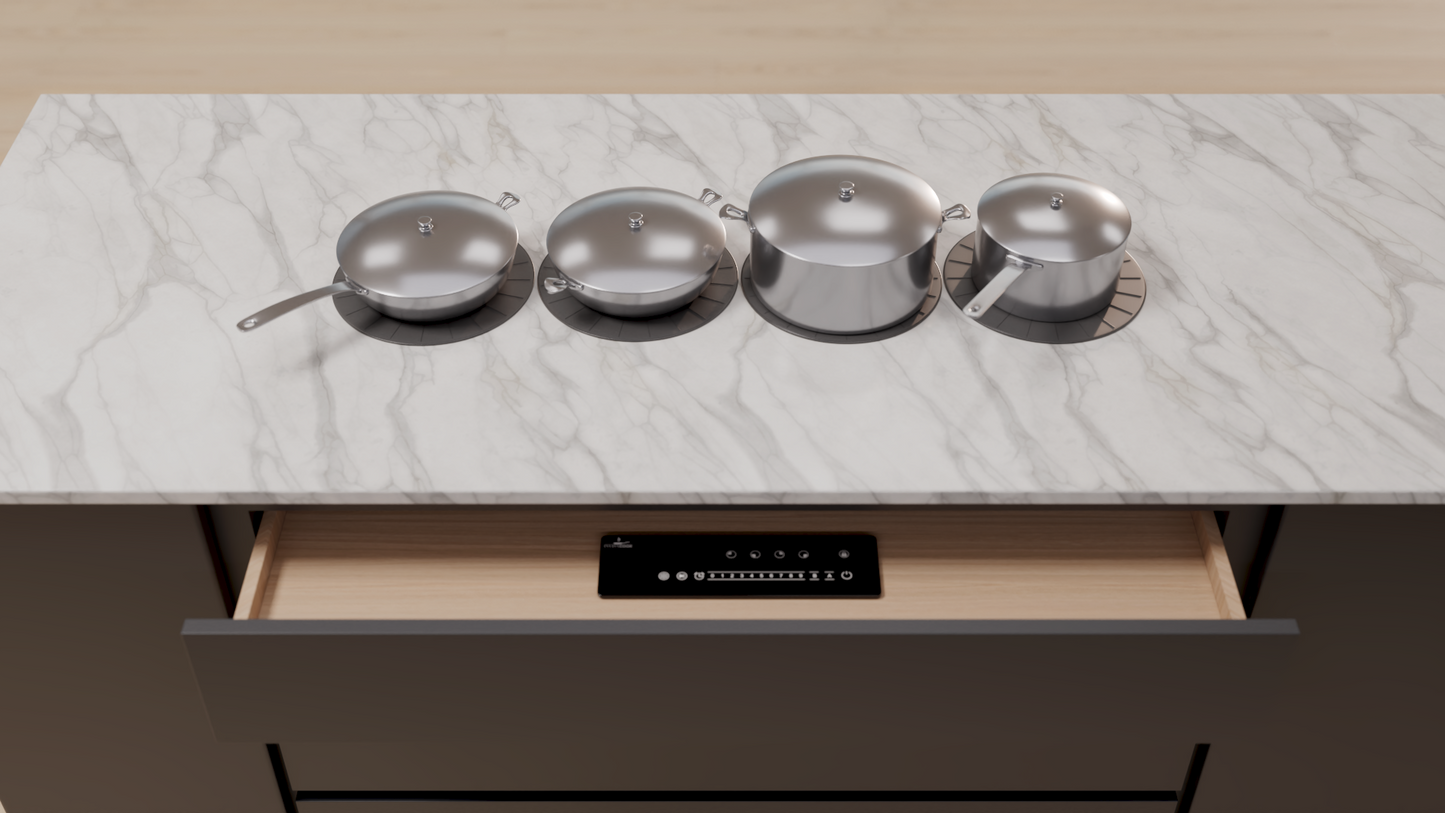 4 Burner Galley Invisible Cooktop