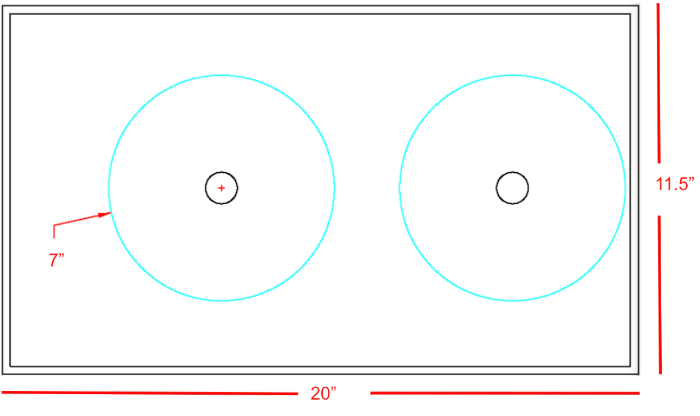 2 Burner Invisible cooktop
